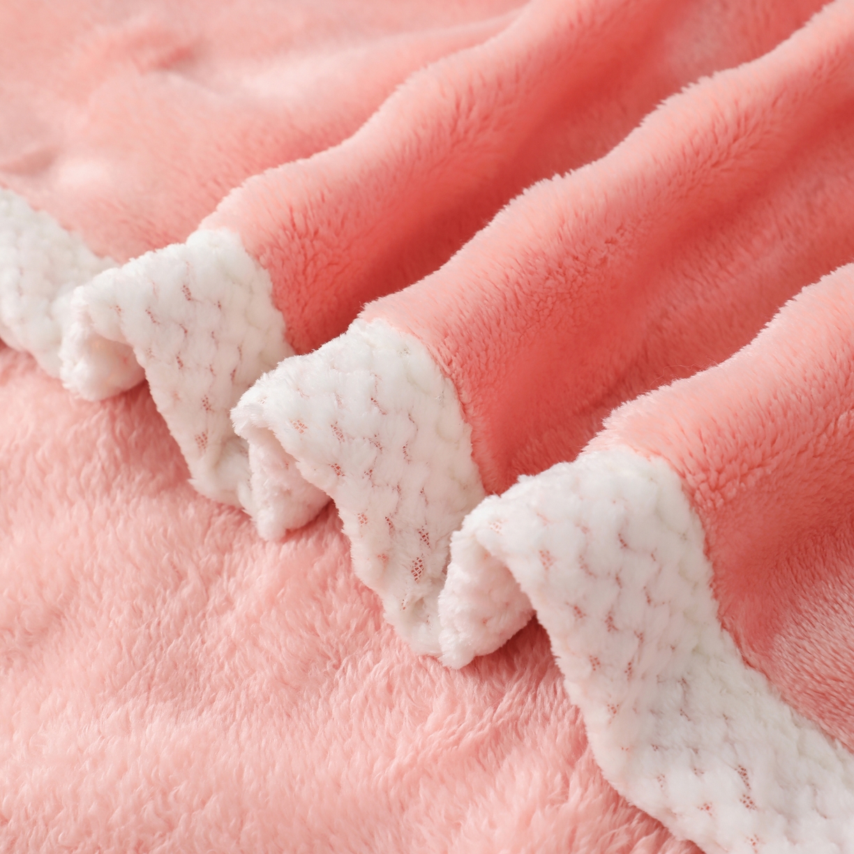 91家纺网 家纺一手货源 找家纺 梦洋家纺 2025新款双面兔毛绒毛毯 桔色