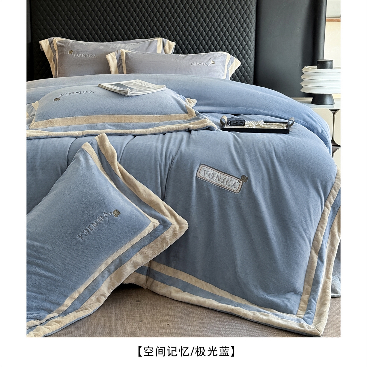 91家纺网 家纺一手货源 找家纺 （总）芯丝路枕业 2025新款蚕丝绒四件套-空间记忆系列