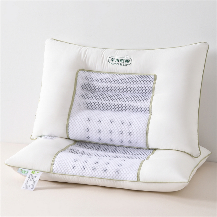 91家纺网 家纺一手货源 找家纺 （总）大熊枕芯 2025新款草本棉棉决明子护颈枕枕头枕芯