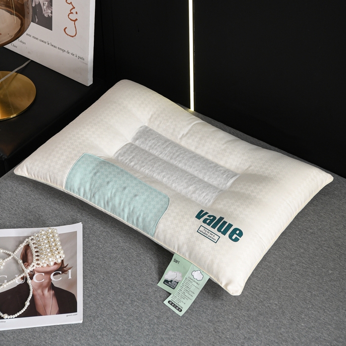 91家纺网 家纺一手货源 找家纺 大熊枕芯 2025新款A类云柔舒适value枕头枕芯 决明子护颈枕