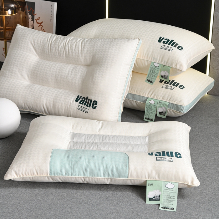 91家纺网 家纺一手货源 找家纺 大熊枕芯 2025新款A类云柔舒适value枕头枕芯 组合图仅供展示