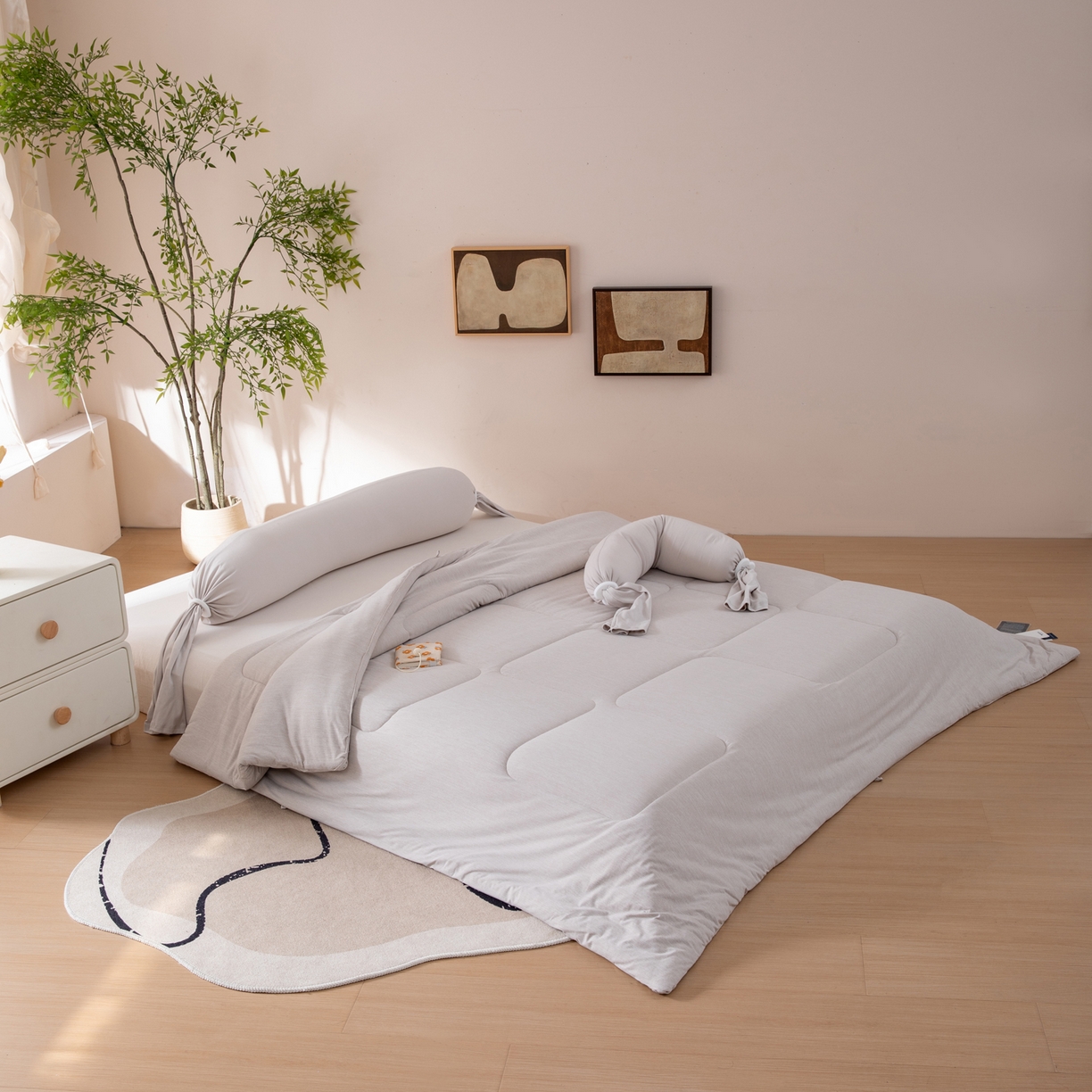 91家纺网 家纺一手货源 找家纺 LADYCOCO可可家居 2025新款LULU恒温水洗德绒被被子被芯 卡其色