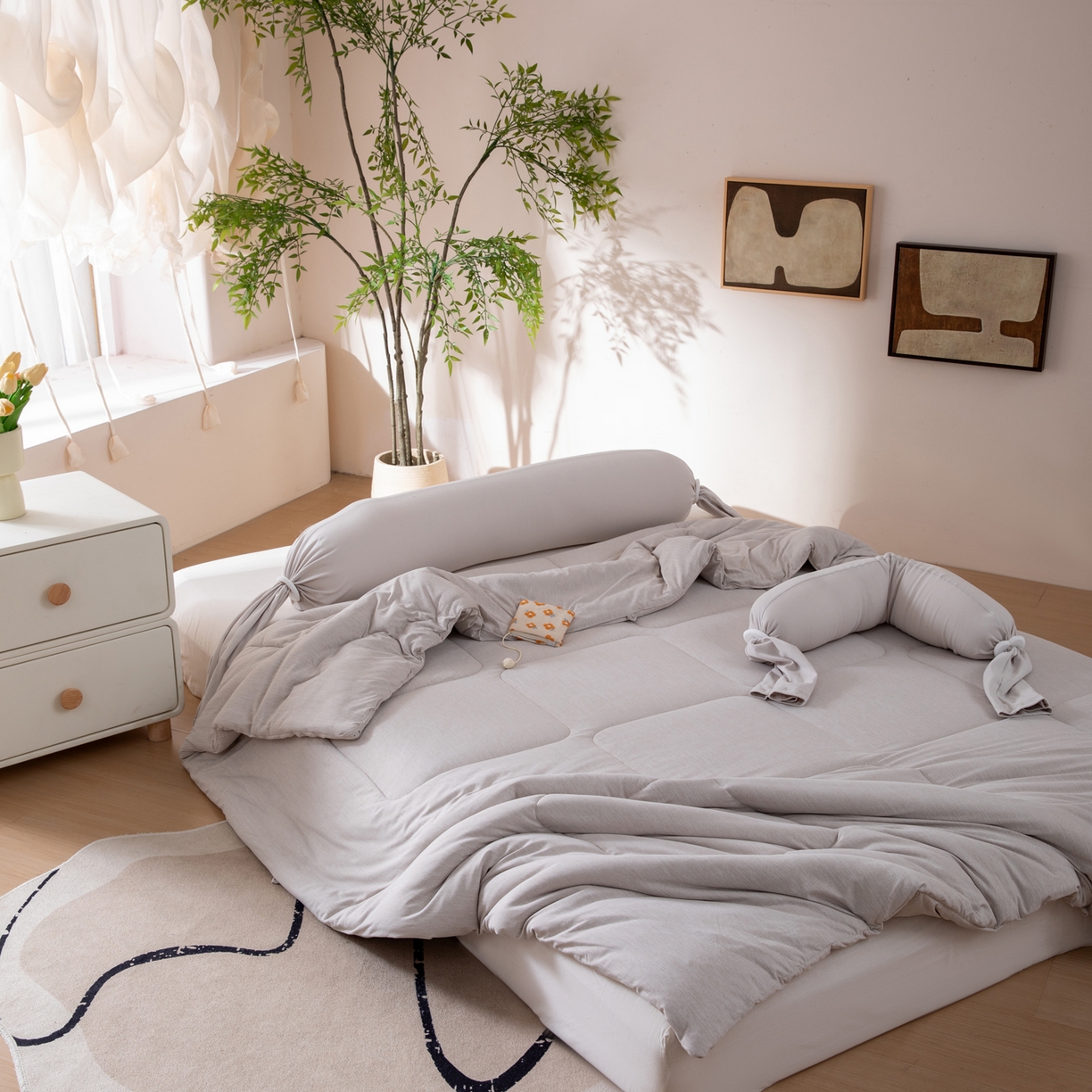 91家纺网 家纺一手货源 找家纺 LADYCOCO可可家居 2025新款LULU恒温水洗德绒被被子被芯 卡其色