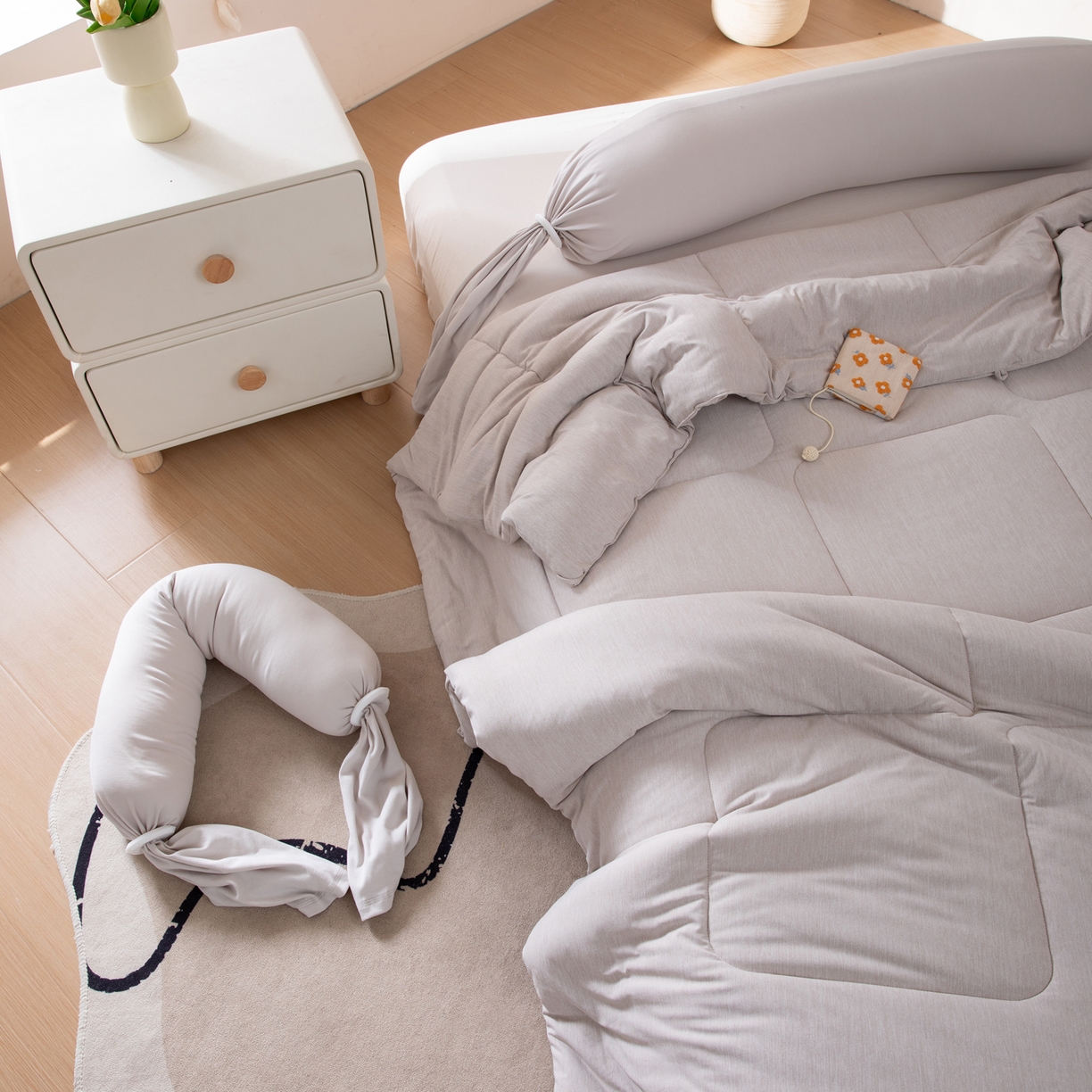 91家纺网 家纺一手货源 找家纺 LADYCOCO可可家居 2025新款LULU恒温水洗德绒被被子被芯 卡其色