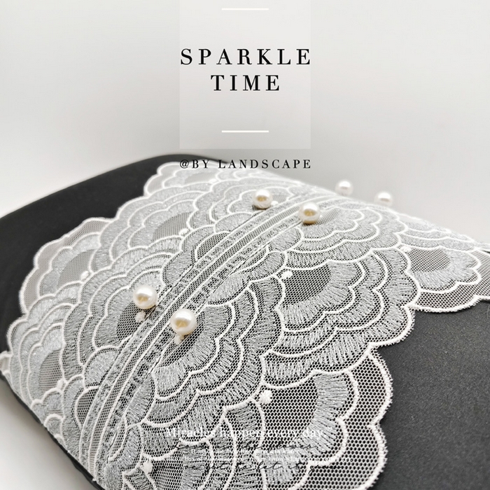 91家纺网 家纺一手货源 找家纺 （总）澜屿 新款珍珠蕾丝小抱枕装饰枕腰枕枕芯