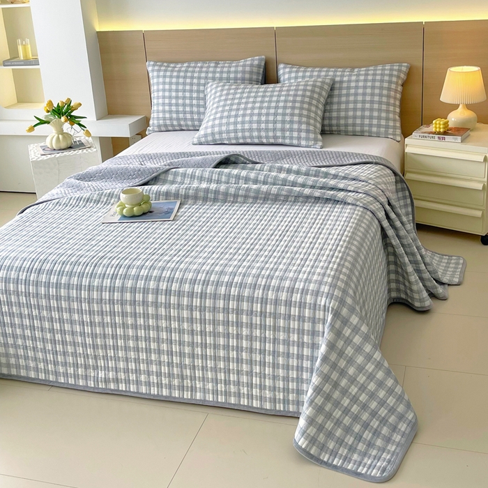 91家纺网 家纺一手货源 找家纺 春皖家纺 2025新款A类棉加绒多功能床盖 交织