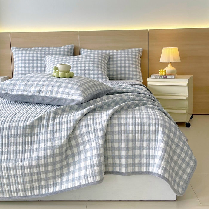 91家纺网 家纺一手货源 找家纺 春皖家纺 2025新款A类棉加绒多功能床盖 交织