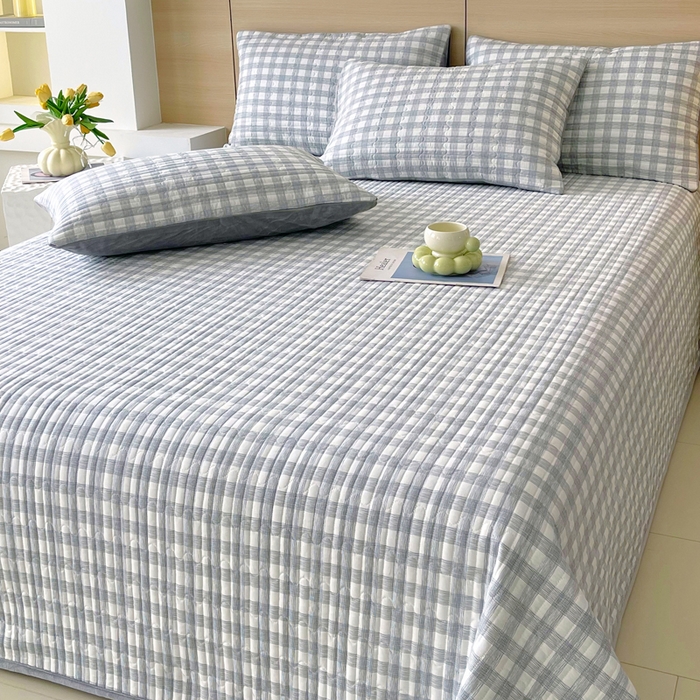 91家纺网 家纺一手货源 找家纺 春皖家纺 2025新款A类棉加绒多功能床盖 交织