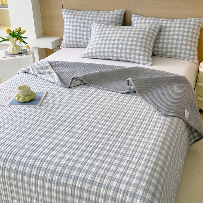 91家纺网 家纺一手货源 找家纺 春皖家纺 2025新款A类棉加绒多功能床盖 交织