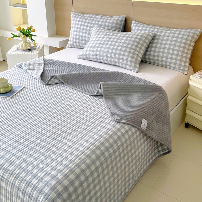 91家纺网 家纺一手货源 找家纺 春皖家纺 2025新款A类棉加绒多功能床盖 交织