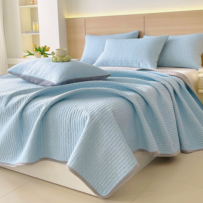 91家纺网 家纺一手货源 找家纺 春皖家纺 2025新款A类棉加绒多功能床盖 流星雨