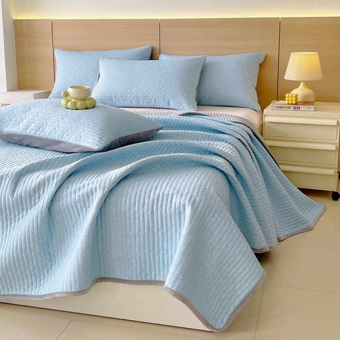 91家纺网 家纺一手货源 找家纺 春皖家纺 2025新款A类棉加绒多功能床盖 流星雨