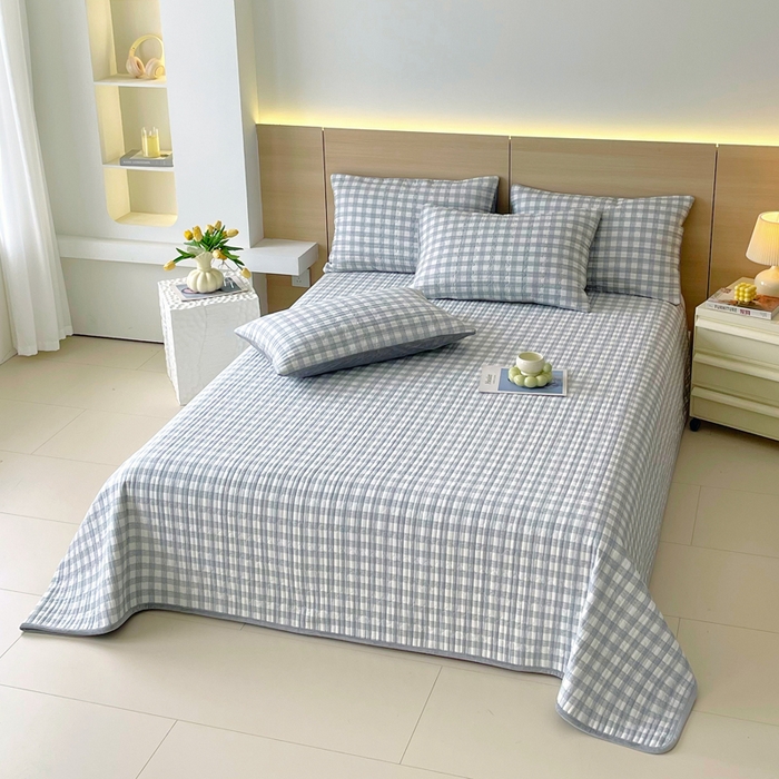 91家纺网 家纺一手货源 找家纺 春皖家纺 2025新款A类棉加绒多功能床盖 交织