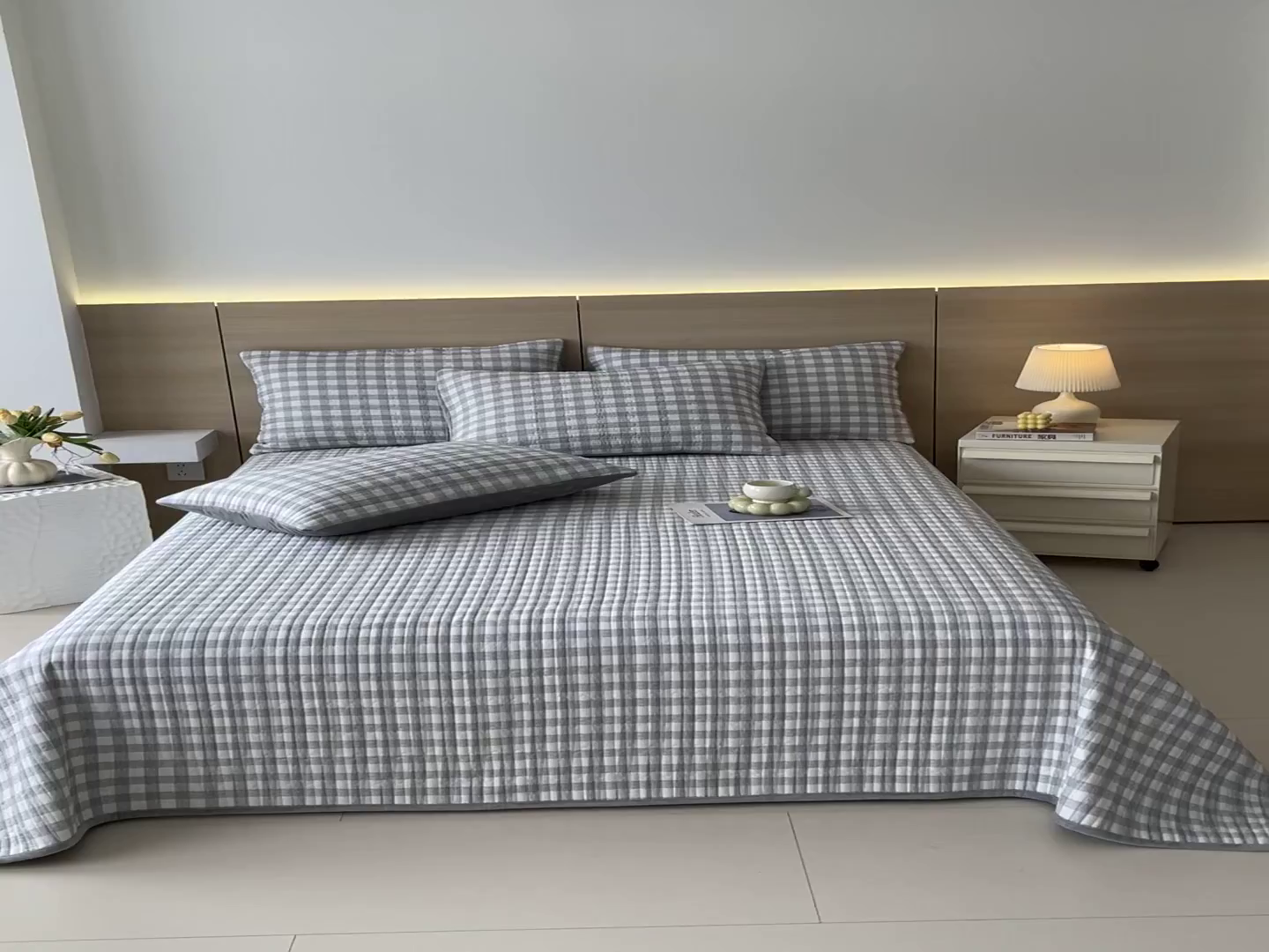 91家纺网 家纺一手货源 找家纺 春皖家纺 2025新款A类棉加绒多功能床盖 交织