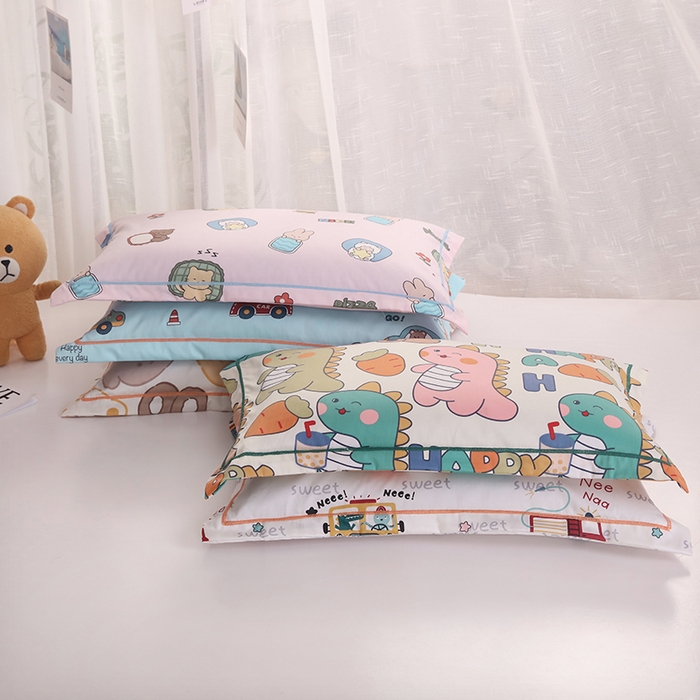 91家纺网 家纺一手货源 找家纺 （总）明星枕业 2025新款60s长绒棉全棉儿童荞麦枕头幼儿园宝宝全荞麦壳枕芯枕套可拆洗