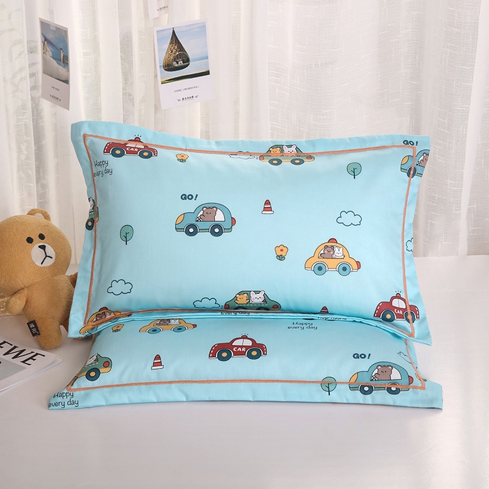 明星枕业 2025新款60s长绒棉全棉儿童荞麦枕头幼儿园宝宝全荞麦壳枕芯枕套可拆洗 汽车达人