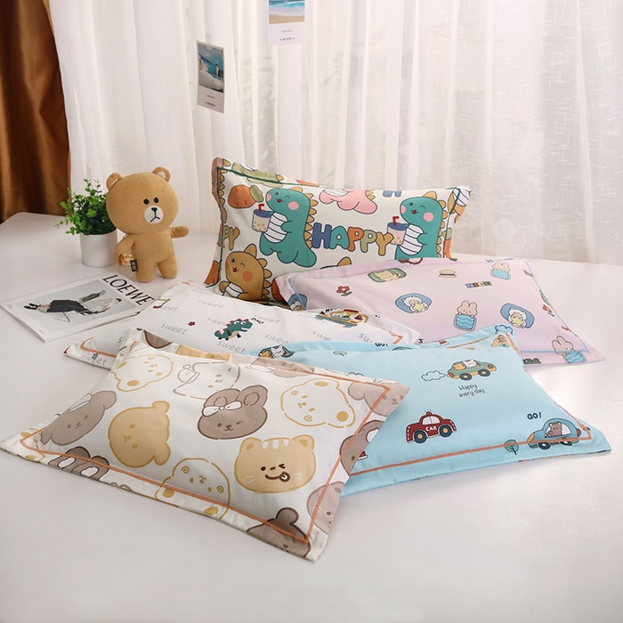 91家纺网 家纺一手货源 找家纺 明星枕业 2025新款60s长绒棉全棉儿童荞麦枕头幼儿园宝宝全荞麦壳枕芯枕套可拆洗 组合图仅供展示不可下单