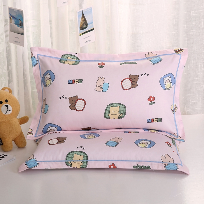 91家纺网 家纺一手货源 找家纺 （总）明星枕业 2025新款60S长绒棉全棉纯棉儿童枕套30*50枕头幼儿园宝宝卡通枕芯套单枕套