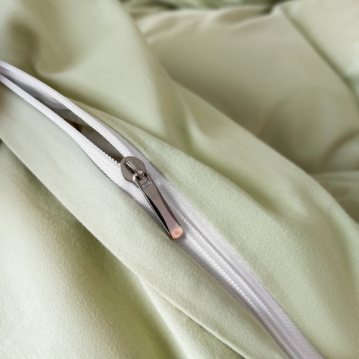 91家纺网 家纺一手货源 找家纺 云锦家居 2025新款秋冬50双股磨毛提花四件套 繁花-嫩青