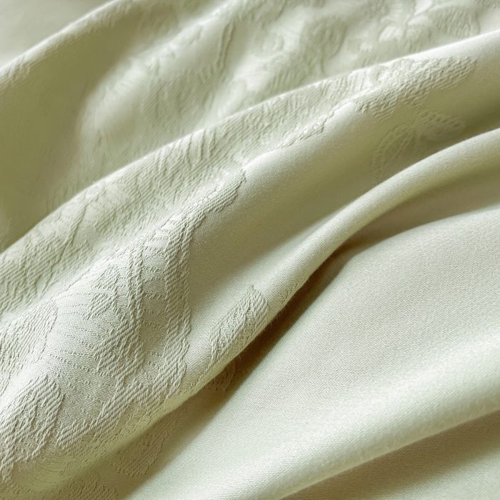 91家纺网 家纺一手货源 找家纺 云锦家居 2025新款秋冬50双股磨毛提花四件套 繁花-嫩青