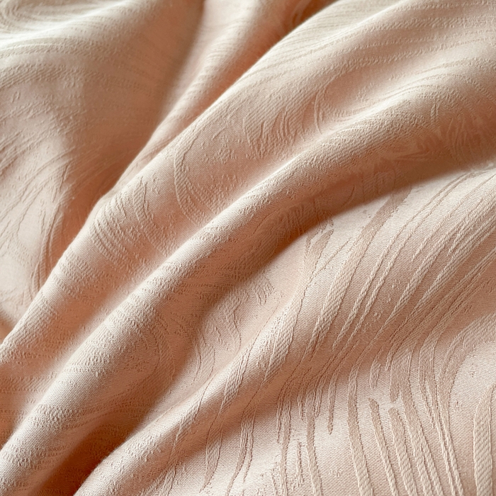 91家纺网 家纺一手货源 找家纺 云锦家居 2025新款秋冬50双股磨毛提花四件套 静水-粉玉