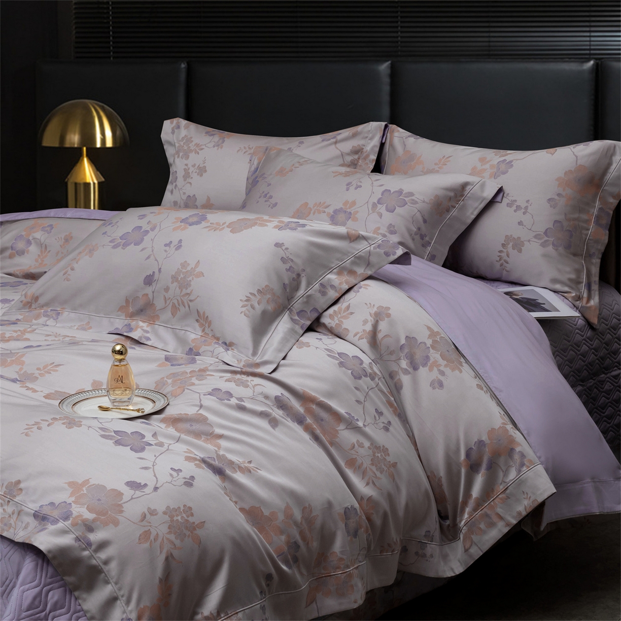 91家纺网 家纺一手货源 找家纺 （总）OL家纺 2025新款天丝棉色织大提花四件套系列