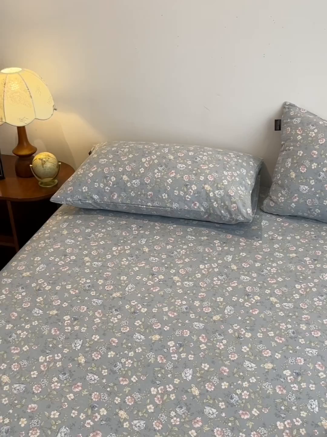 91家纺网 家纺一手货源 找家纺 多乐家纺 2025新款韩系花卉加厚舒柔棉印花单床笠 床笠三件套 繁花