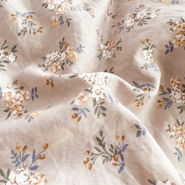 91家纺网 家纺一手货源 找家纺 可思家纺 2025新款法式古法水洗棉印花四件套 汀兰