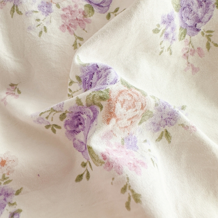 91家纺网 家纺一手货源 找家纺 可思家纺 2025新款法式古法水洗棉印花四件套 云涧