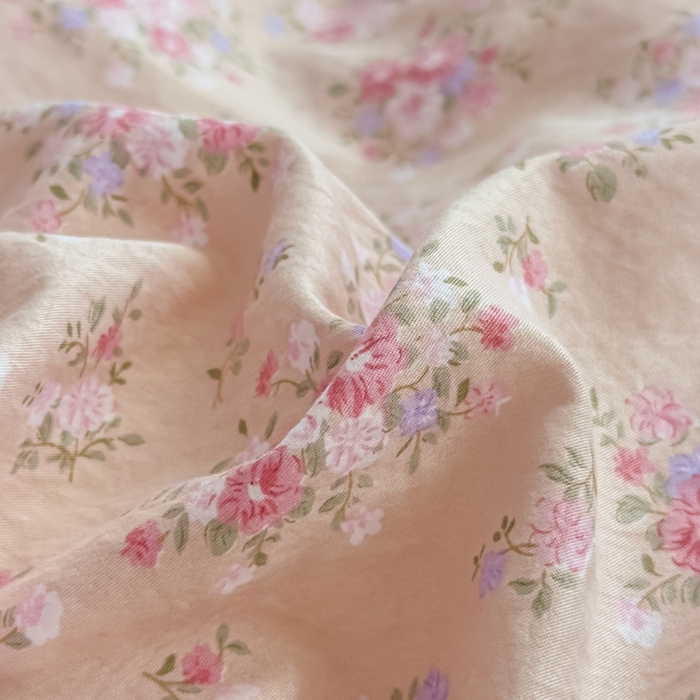 91家纺网 家纺一手货源 找家纺 可思家纺 2025新款法式古法水洗棉印花四件套 青禾