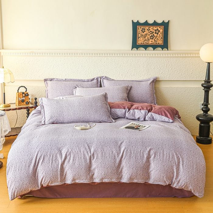 91家纺网 家纺一手货源 找家纺 （总）可思家纺 2025新款小布袋时尚印花水洗棉四件套