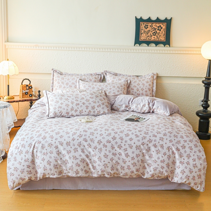 91家纺网 家纺一手货源 找家纺 （总）可思家纺 2025新款小布袋时尚印花水洗棉四件套