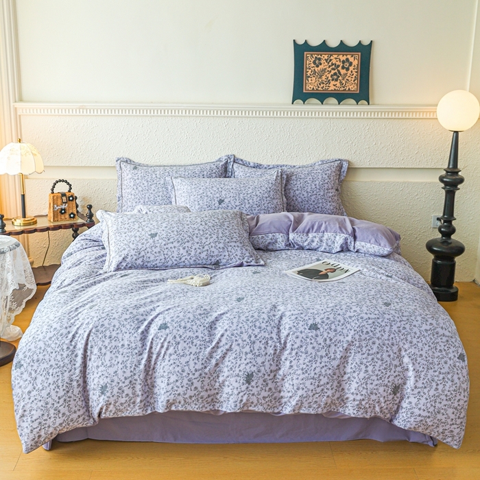 91家纺网 家纺一手货源 找家纺 （总）可思家纺 2025新款小布袋时尚印花水洗棉四件套