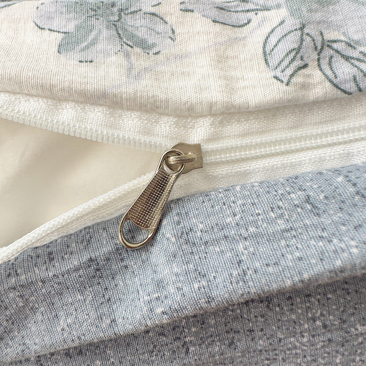 91家纺网 家纺一手货源 找家纺 可思家纺 2025新款亚麻四件套-赫本风系列 赫本风-蓝