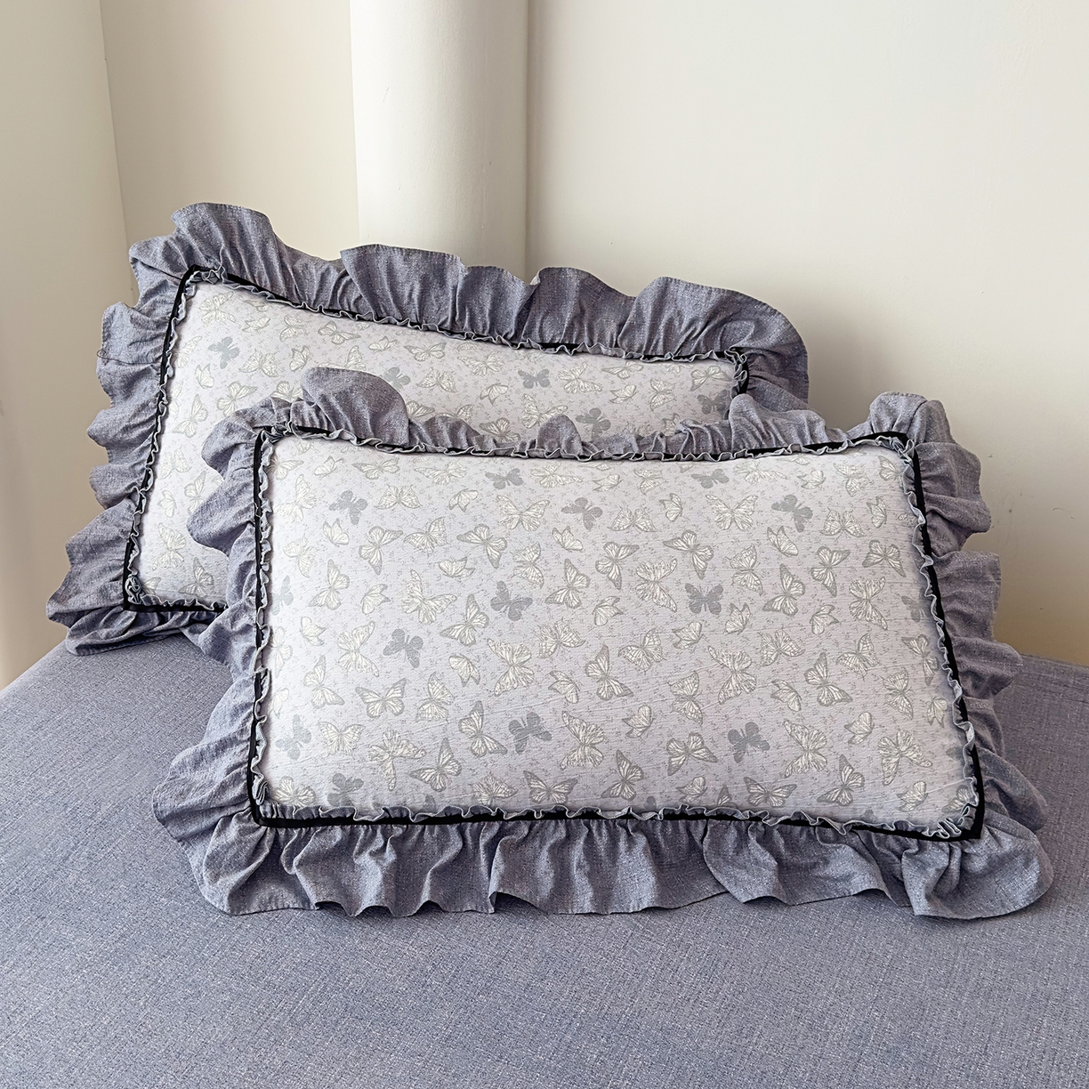 91家纺网 家纺一手货源 找家纺 可思家纺 2025新款亚麻四件套-赫本风系列 赫本风-灰