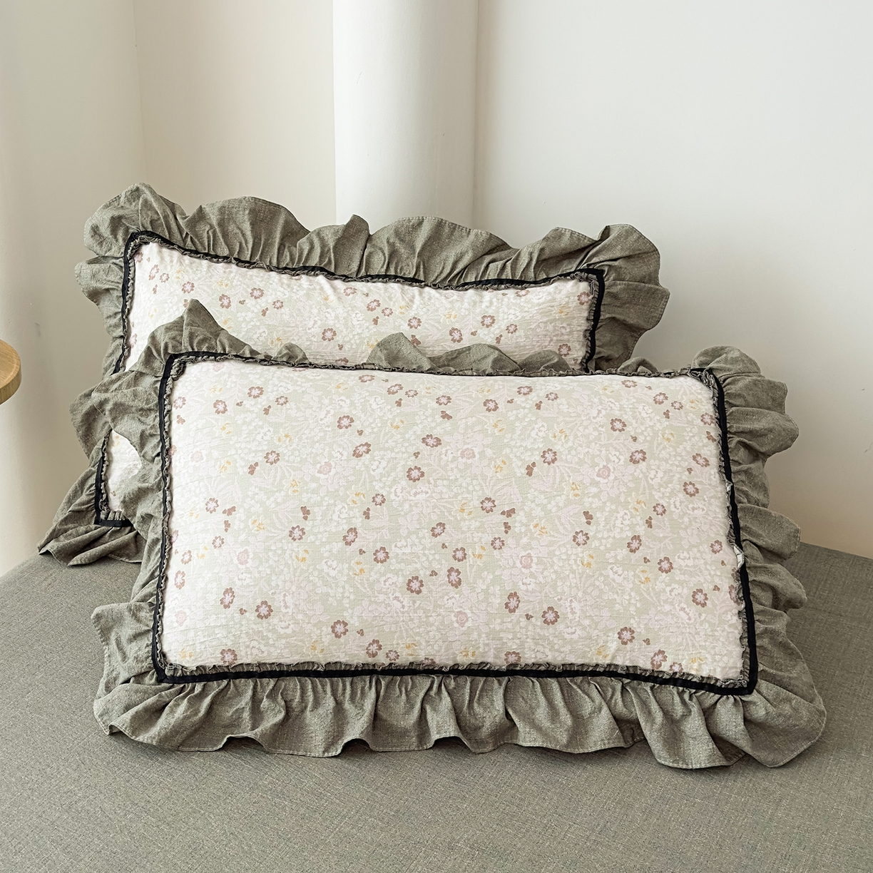 91家纺网 家纺一手货源 找家纺 可思家纺 2025新款亚麻四件套-赫本风系列 赫本风-绿