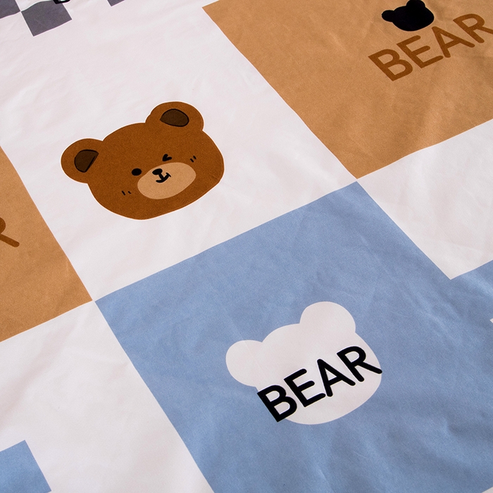 91家纺网 家纺一手货源 找家纺 茗婷家纺 2025新款老人宝宝防水隔尿垫床单供跨境外贸亚马逊 比尔熊