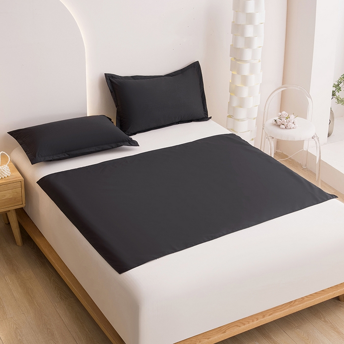 91家纺网 家纺一手货源 找家纺 茗婷家纺 2026新款老人宝宝防水隔尿垫床单供跨境外贸亚马逊 黑