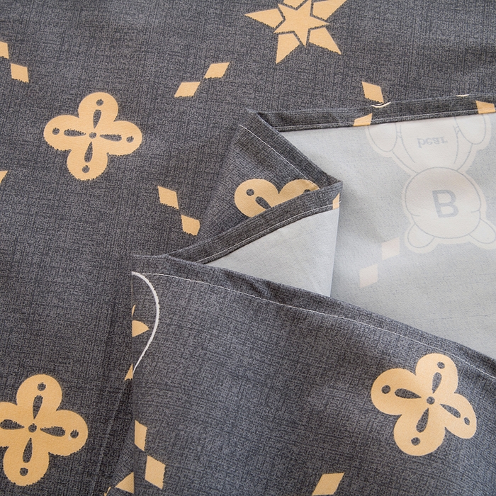 91家纺网 家纺一手货源 找家纺 茗婷家纺 2025新款老人宝宝防水隔尿垫床单供跨境外贸亚马逊 灰小熊