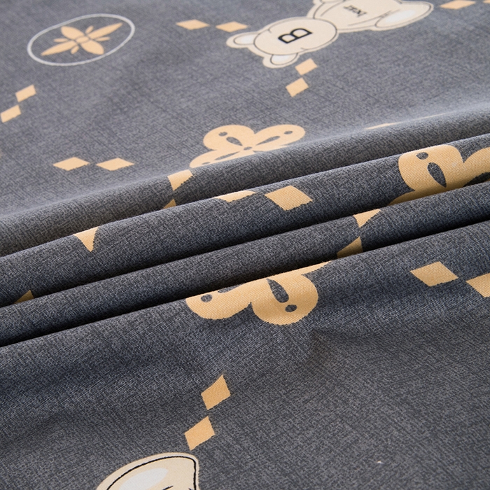 91家纺网 家纺一手货源 找家纺 茗婷家纺 2025新款老人宝宝防水隔尿垫床单供跨境外贸亚马逊 灰小熊