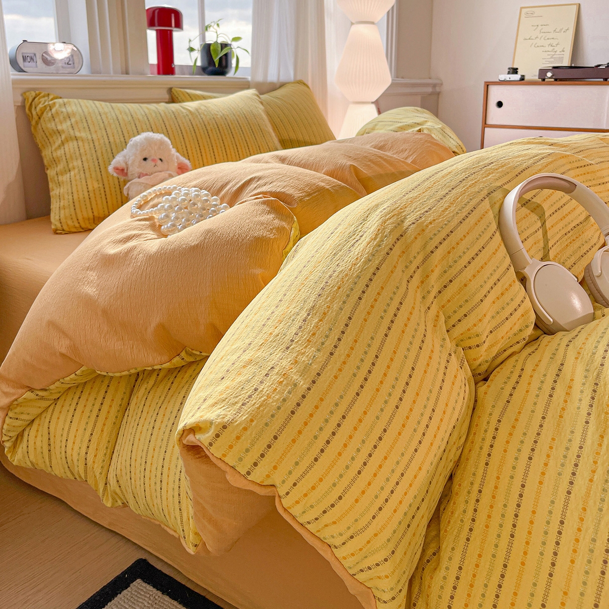 91家纺网 家纺一手货源 找家纺 （总）星禾优选 2025新款三丽鸥四件套云感双层纱印花系列