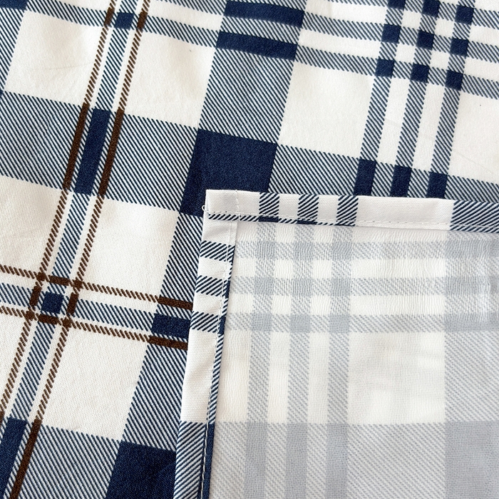 91家纺网 家纺一手货源 找家纺 茗婷家纺 2025新款老人宝宝防水隔尿垫床单供跨境外贸亚马逊 经典蓝白格