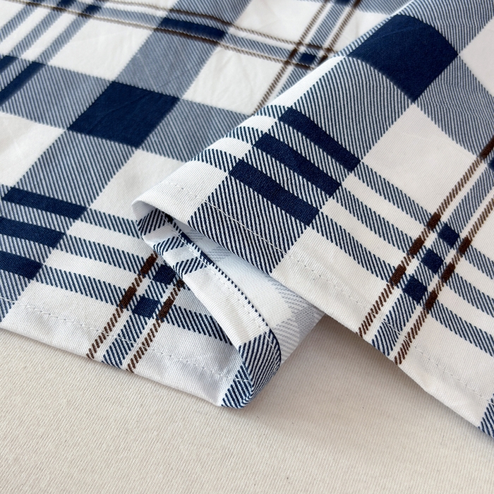 91家纺网 家纺一手货源 找家纺 茗婷家纺 2025新款老人宝宝防水隔尿垫床单供跨境外贸亚马逊 经典蓝白格