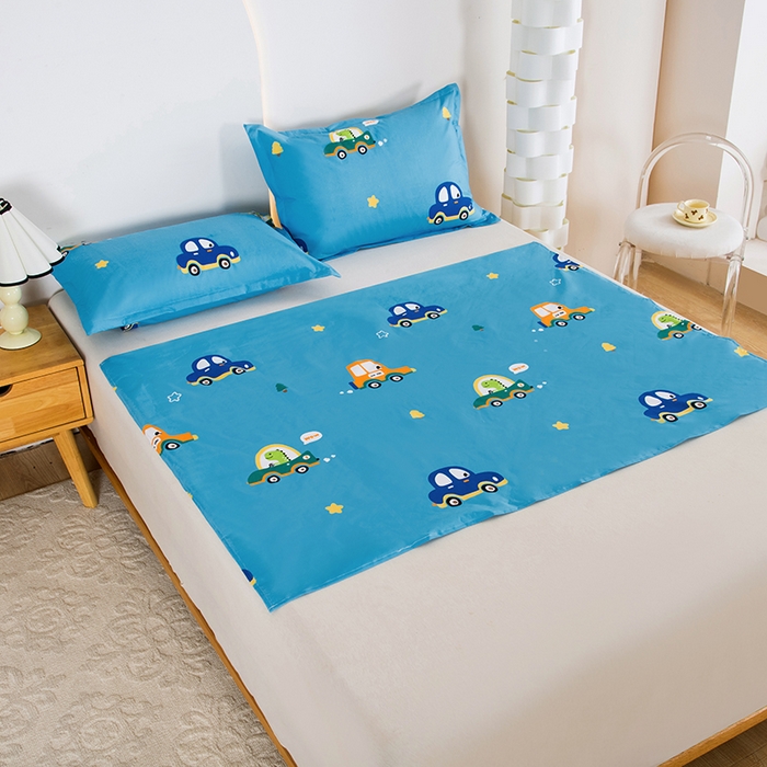 91家纺网 家纺一手货源 找家纺 茗婷家纺 2025新款老人宝宝防水隔尿垫床单供跨境外贸亚马逊 汽车总动员