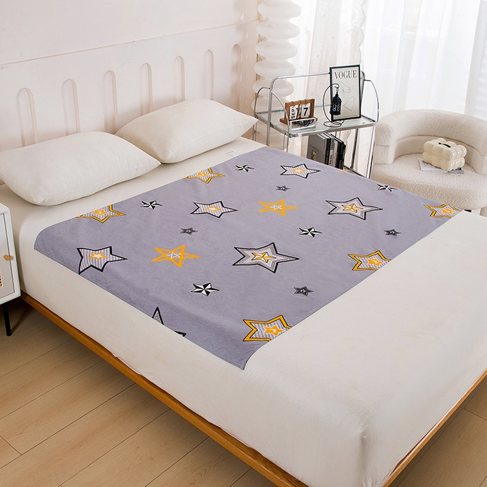 91家纺网 家纺一手货源 找家纺 茗婷家纺 2025新款老人宝宝防水隔尿垫床单供跨境外贸亚马逊 闪亮星星