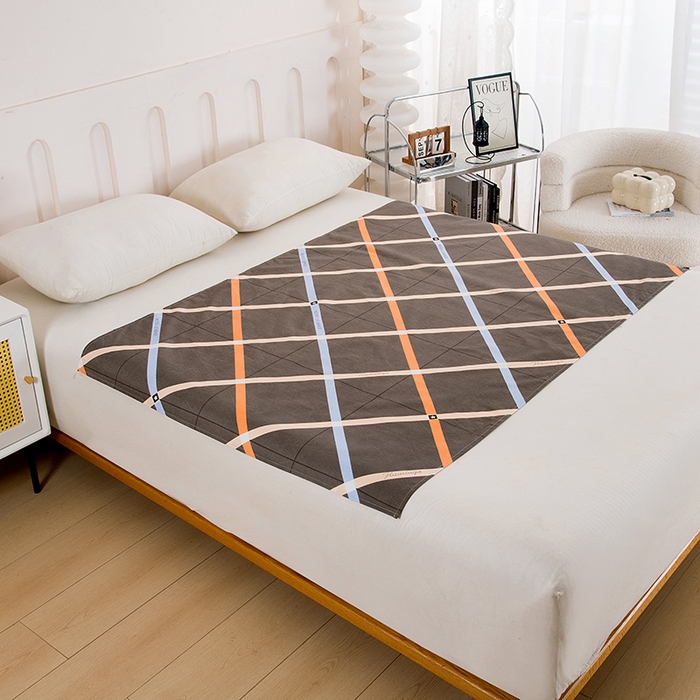 91家纺网 家纺一手货源 找家纺 茗婷家纺 2025新款老人宝宝防水隔尿垫床单供跨境外贸亚马逊 时代印象-灰