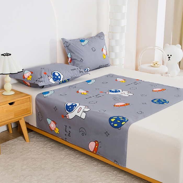 91家纺网 家纺一手货源 找家纺 茗婷家纺 2025新款老人宝宝防水隔尿垫床单供跨境外贸亚马逊 太空旅行