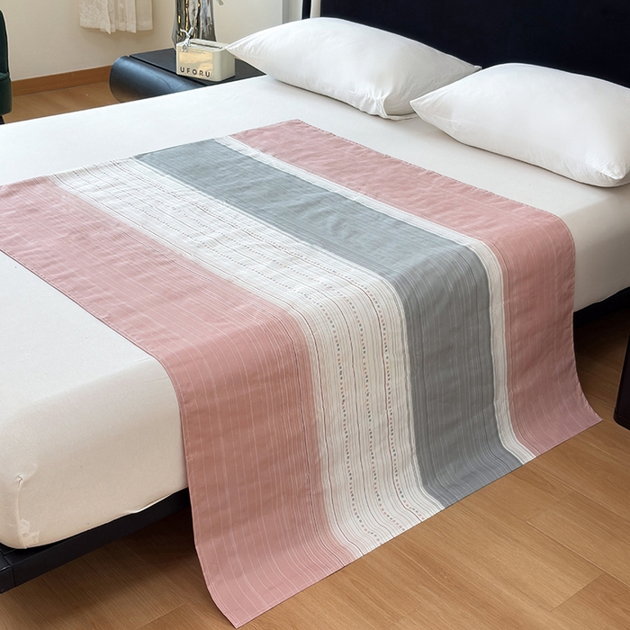 91家纺网 家纺一手货源 找家纺 茗婷家纺 2025新款老人宝宝防水隔尿垫床单供跨境外贸亚马逊 条纹