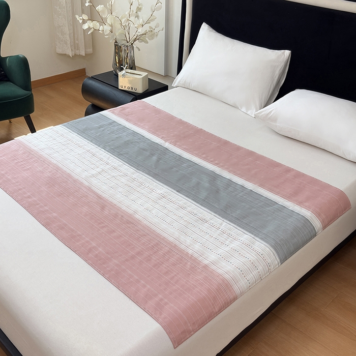 91家纺网 家纺一手货源 找家纺 茗婷家纺 2025新款老人宝宝防水隔尿垫床单供跨境外贸亚马逊 条纹