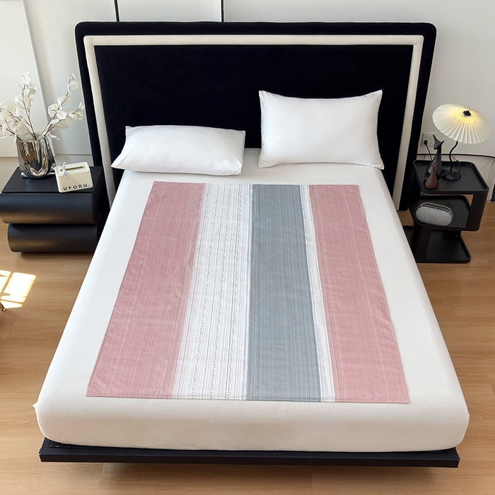 91家纺网 家纺一手货源 找家纺 茗婷家纺 2025新款老人宝宝防水隔尿垫床单供跨境外贸亚马逊 条纹